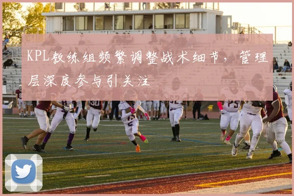 KPL教练组频繁调整战术细节,管理层深度参与引关注
